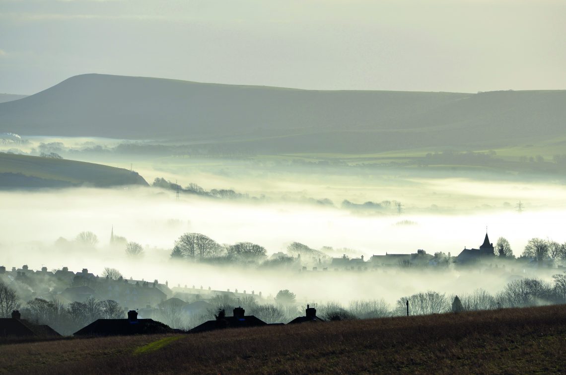 Lewes Covered in Fog