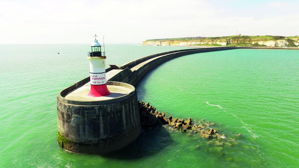 Lighthouse, at port of Newhaven