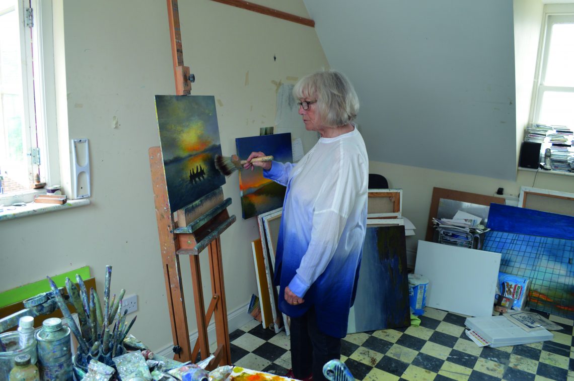 Pauline in her studio
